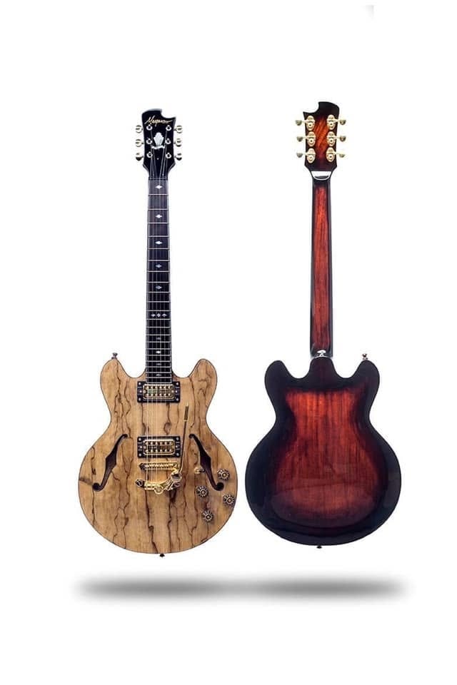 Custom 335 — Black Limba Top