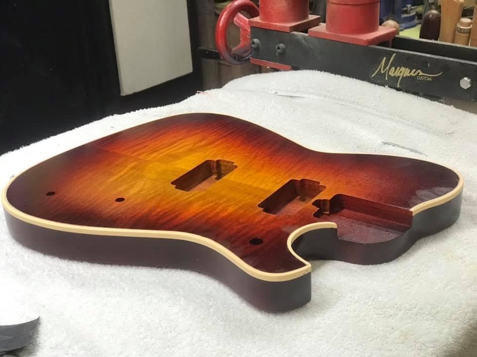 Koa Top Semi-Hollow — Spray Booth